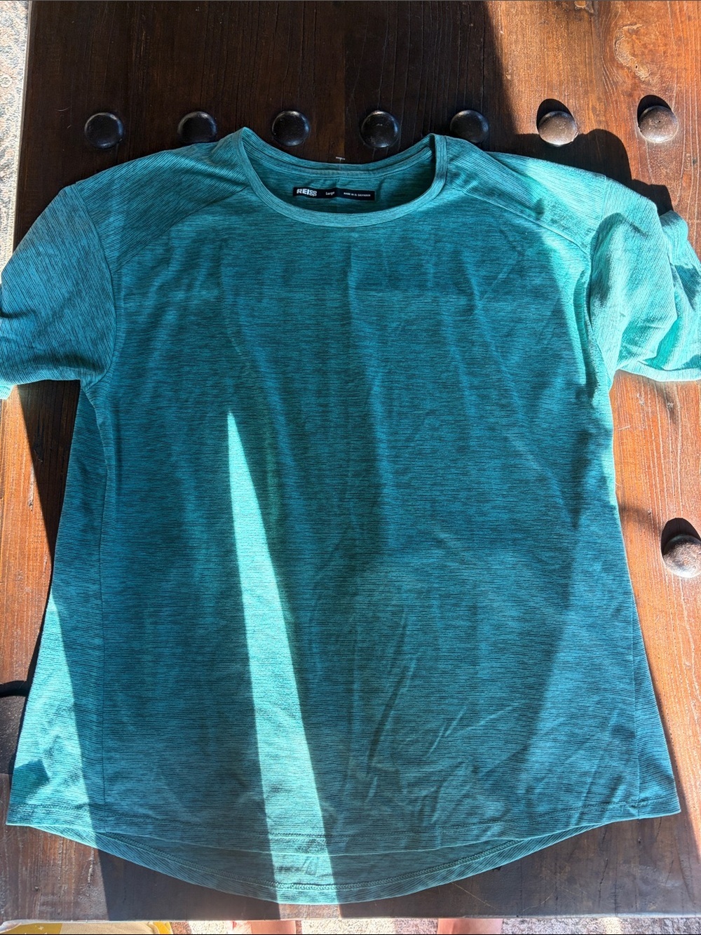 REI Men's Short-Sleeve Performance Tee in Teal Green